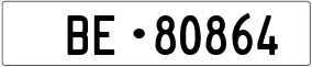 Trailer License Plate